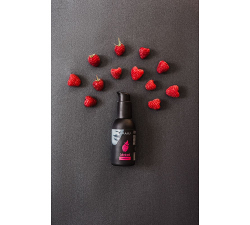 Съедобный лубрикант JUJU Raspberry с ароматом малины - 100 мл. Съедобный лубрикант JUJU Raspberry с ароматом малины - 100 мл.