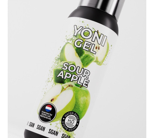 Лубрикант для орального секса SGAN со вкусом кислого яблока - 100 мл.