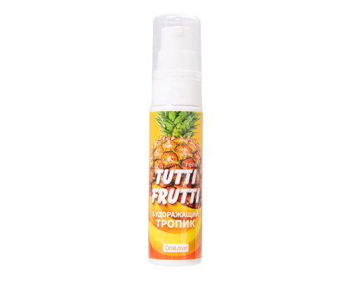 Заказать Гель-смазка Tutti-Frutti со вкусом тропических фруктов - 30 гр.