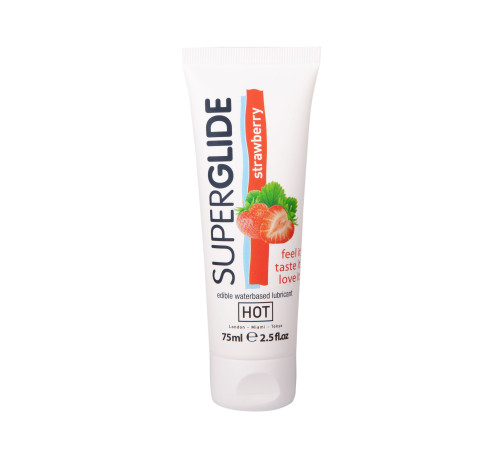 Гель на водной основе с ароматом клубники Superglide Strawberry - 75 мл. Гель на водной основе с ароматом клубники Superglide Strawberry - 75 мл.