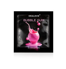 Саше съедобной оральной смазки OraLove с ароматом бабл-гам - 3 гр.