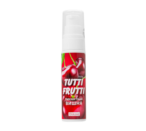 Гель-смазка Tutti-Frutti с вишнёвым вкусом - 30 гр. Гель-смазка Tutti-Frutti с вишнёвым вкусом - 30 гр.