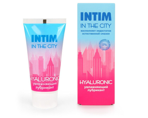 Заказать Увлажняющий лубрикант на водной основе Intim in the city Hyaluronic - 60 гр. Заказать Увлажняющий лубрикант на водной основе Intim in the city Hyaluronic - 60 гр.