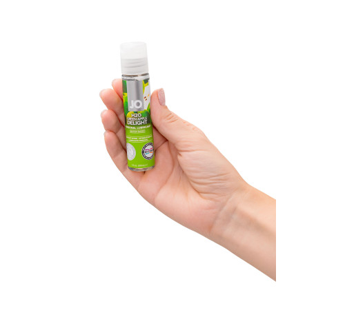 Смазка с ароматом яблока JO Flavored  Green Apple H2O - 30 мл.