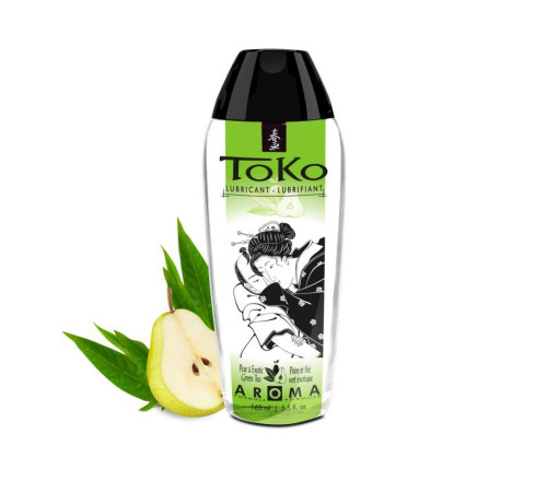Интимный гель TOKO Pear   Exotic Green Tea с ароматом груши и зеленого чая - 165 мл.