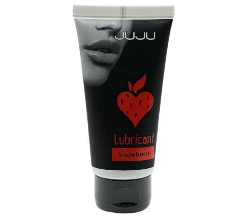 Съедобный лубрикант JUJU Strawberry с ароматом клубники - 50 мл.