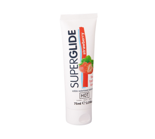 Гель на водной основе с ароматом клубники Superglide Strawberry - 75 мл. Гель на водной основе с ароматом клубники Superglide Strawberry - 75 мл.