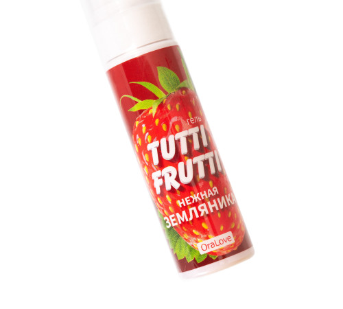 Гель-смазка Tutti-Frutti с земляничным вкусом - 30 гр. Гель-смазка Tutti-Frutti с земляничным вкусом - 30 гр.