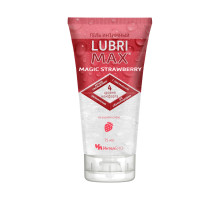 Интимный гель-смазка на водной основе Lubrimax Magic Strawberry - 75 мл.