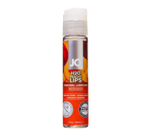 Лубрикант с ароматом персика JO Flavored Peachy Lips - 30 мл.