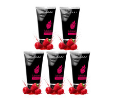 Набор из 5 съедобных лубрикантов JUJU со вкусом малины