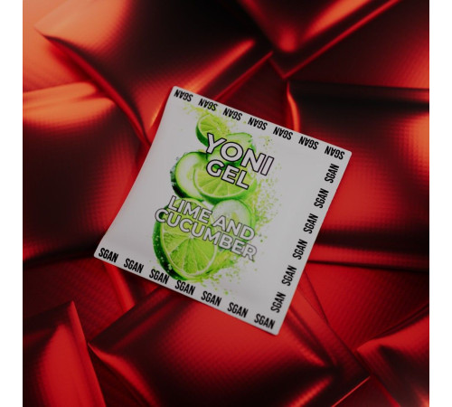 Саше лубриканта для орального секса SGAN со вкусом лайма и огурца - 5 мл.