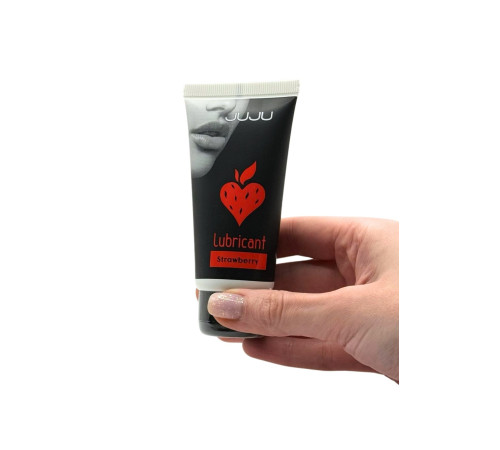 Съедобный лубрикант JUJU Strawberry с ароматом клубники - 50 мл.