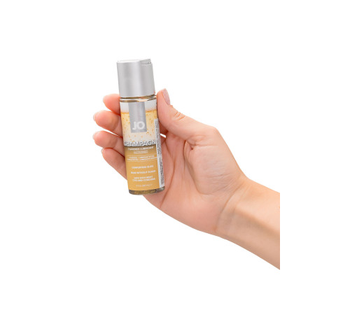 Лубрикант на водной основе JO H2O Champagne Flavored Lubricant с ароматом шампанского - 60 мл.