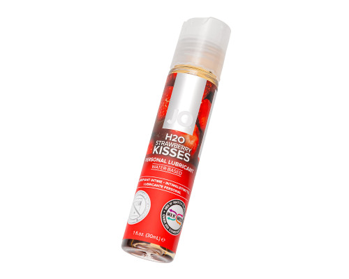 Заказать Лубрикант на водной основе с ароматом клубники JO Flavored Strawberry Kisses - 30 мл. Заказать Лубрикант на водной основе с ароматом клубники JO Flavored Strawberry Kisses - 30 мл.