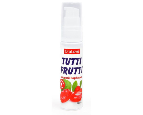 Заказать Гель-смазка Tutti-frutti со вкусом барбариса - 30 гр.