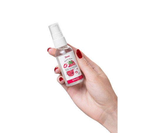 Съедобная гель-смазка Yovee «Волна наслаждения» с Д-пантенолом и вкусом малины - 50 мл.