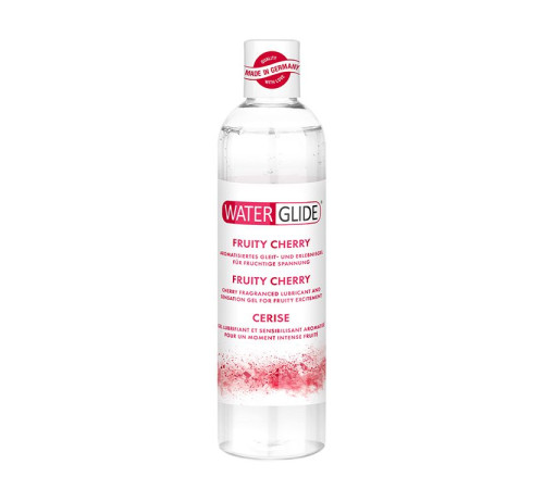 Лубрикант на водной основе с ароматом вишни FRUITY CHERRY - 300 мл.