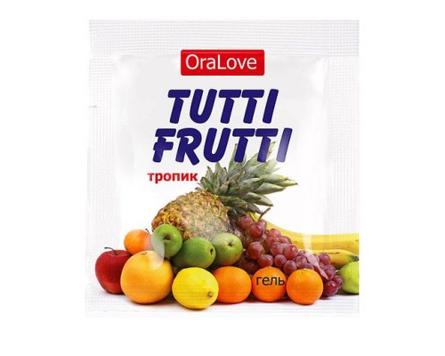 Заказать Саше гель-смазки Tutti-frutti со вкусом тропических фруктов - 4 гр. Заказать Саше гель-смазки Tutti-frutti со вкусом тропических фруктов - 4 гр.