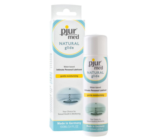 Нейтральный лубрикант на водной основе pjur MED Natural glide - 100 мл.