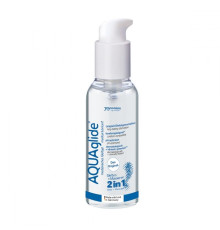 Вагинальная смазка 2-в-1 на водной основе AQUAglide - 125 мл.