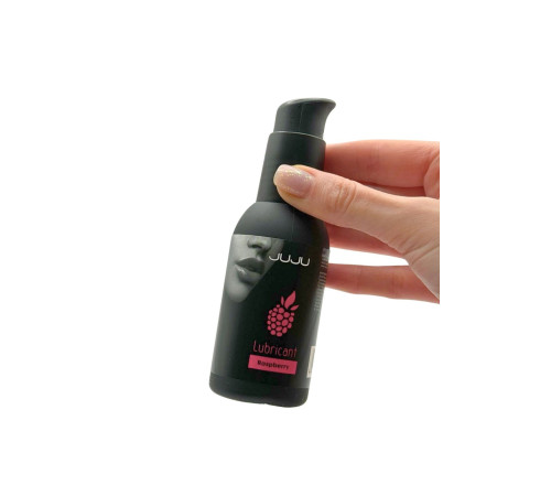 Съедобный лубрикант JUJU Raspberry с ароматом малины - 100 мл. Съедобный лубрикант JUJU Raspberry с ароматом малины - 100 мл.