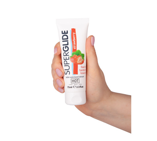 Гель на водной основе с ароматом клубники Superglide Strawberry - 75 мл. Гель на водной основе с ароматом клубники Superglide Strawberry - 75 мл.