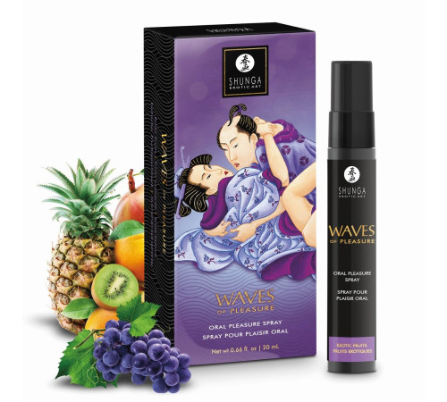 Оральный спрей Waves of Pleasure с ароматом экзотических фруктов - 20 мл.