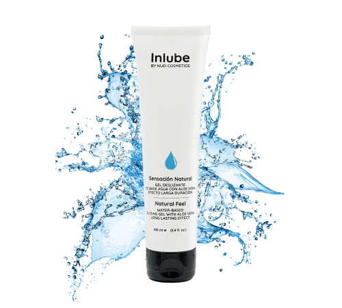 Интимный лубрикант с алоэ вера Inlube Natural Feel - 100 мл. Интимный лубрикант с алоэ вера Inlube Natural Feel - 100 мл.