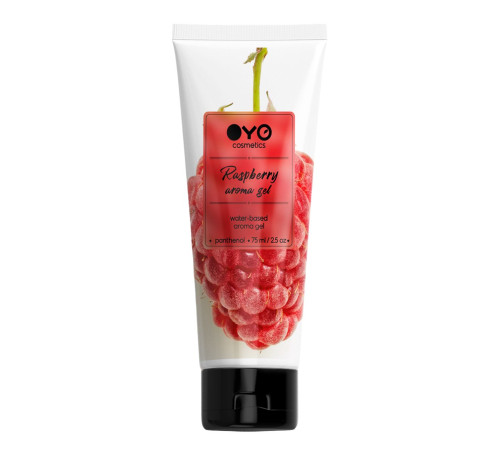 Лубрикант на водной основе OYO Aroma Gel Raspberry с ароматом малины - 75 мл.