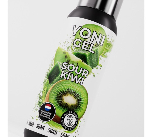 Лубрикант для орального секса SGAN со вкусом кислого киви - 100 мл.