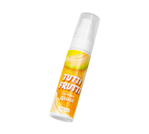 Гель-смазка Tutti-frutti со вкусом сочной дыни - 30 гр.