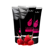 Набор из 3 съедобных лубрикантов JUJU со вкусом малины