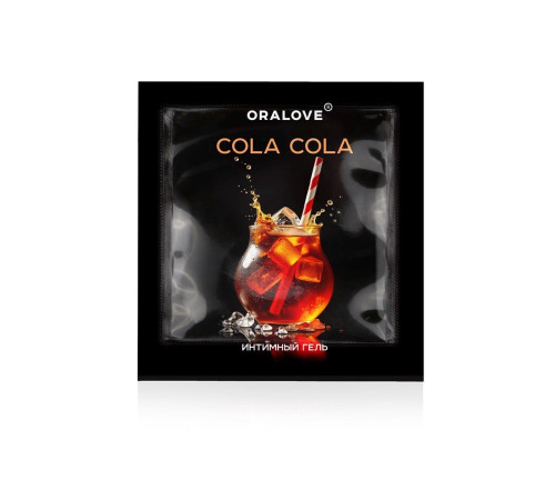 Саше съедобной оральной смазки OraLove с ароматом колы - 3 гр.
