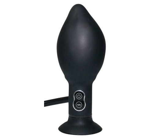 Анальный вибратор с функцией расширения True Black - 17 см. Анальный вибратор с функцией расширения True Black - 17 см.