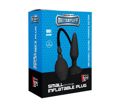 Чёрная анальная пробка с функцией расширения Small Inflatable Plug - 12,5 см. Чёрная анальная пробка с функцией расширения Small Inflatable Plug - 12,5 см.