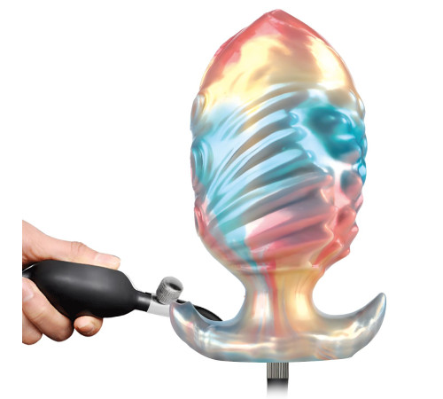 Анальная пробка с функцией расширения Ebon Leviathan - 17,5 см.