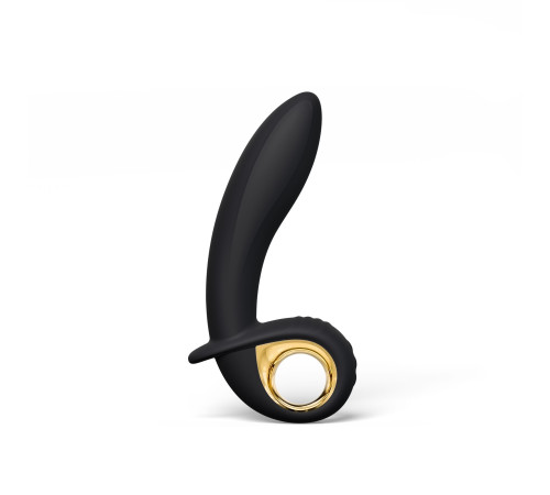 Черный анальный вибратор с функцией расширения Deep Expand
