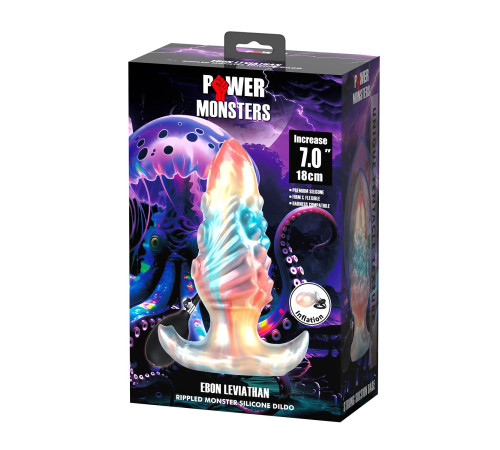 Анальная пробка с функцией расширения Ebon Leviathan - 17,5 см.