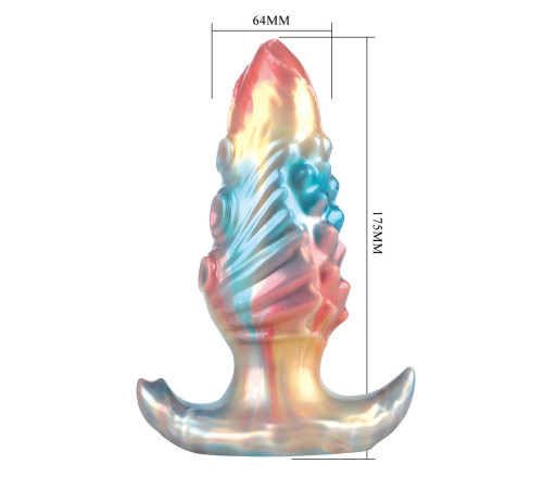 Анальная пробка с функцией расширения Ebon Leviathan - 17,5 см.