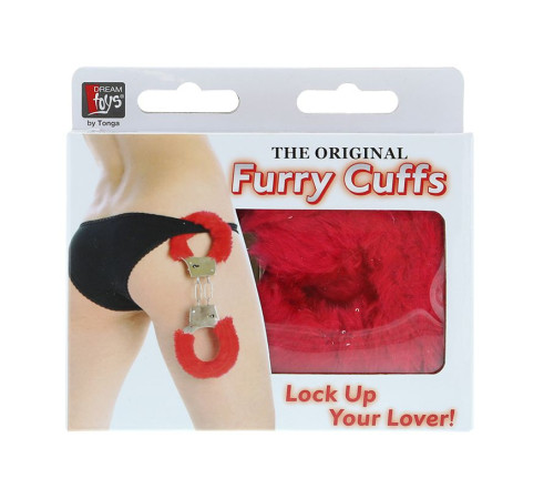 Металлические наручники с красной меховой опушкой METAL HANDCUFF WITH PLUSH RED Металлические наручники с красной меховой опушкой METAL HANDCUFF WITH PLUSH RED