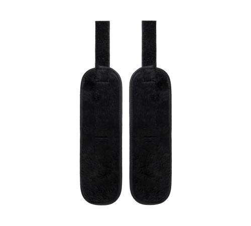 Серебристо-черные наручники Anonymo