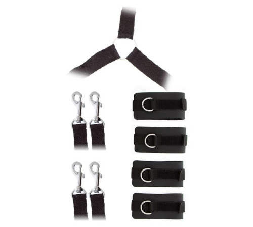 Комплект наручников и поножей LUXURIOUS BED RESTRAINT CUFF SET