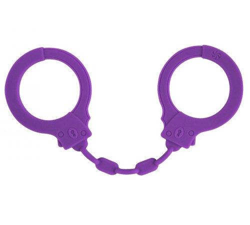 Фиолетовые силиконовые наручники Suppression
