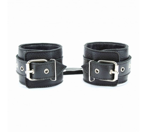 Чёрные кожаные оковы с клепками
