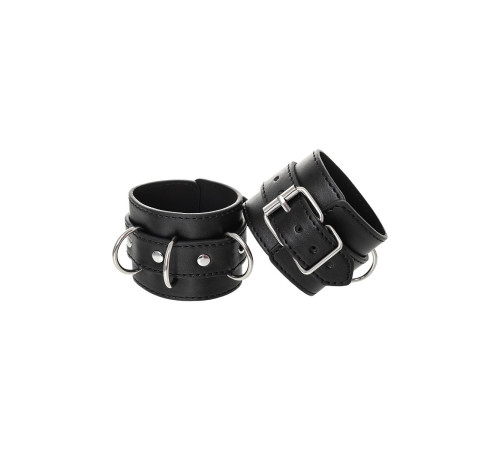 Черные наручники Anonymo на сцепке