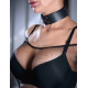 Заказать Гладкий строгий кожаный ошейник Sex Game