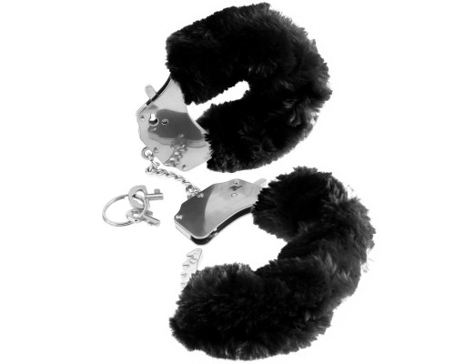 Заказать Металлические наручники Furry Love Cuffs с черным мехом Заказать Металлические наручники Furry Love Cuffs с черным мехом
