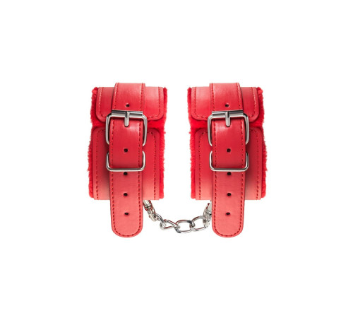 Красные оковы Anonymo из искусственной кожи