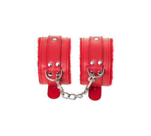 Красные оковы Anonymo из искусственной кожи